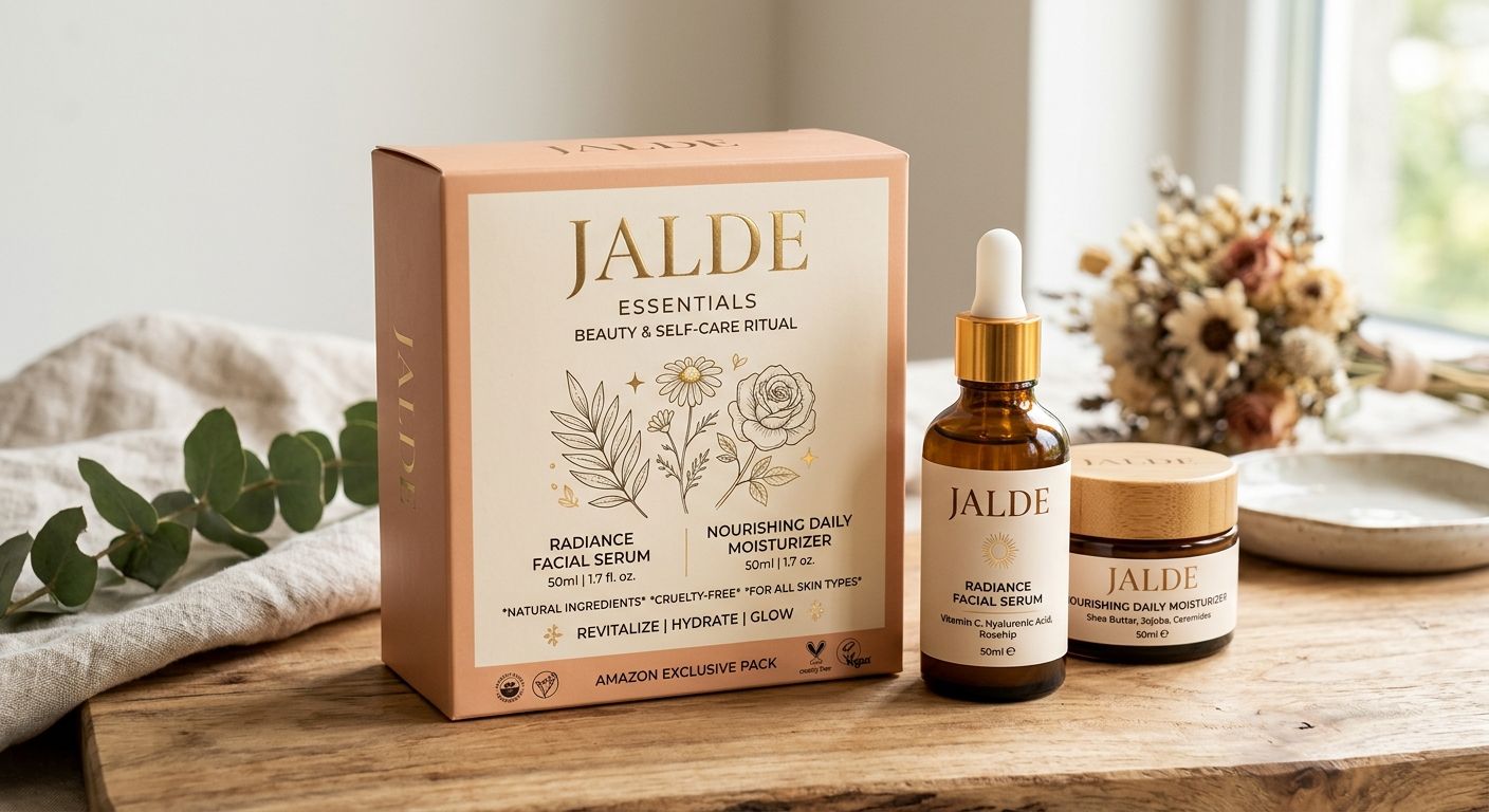 JALDE Essentials gift set – Radiance Facial Serum and Nourishing Daily Moisturizer